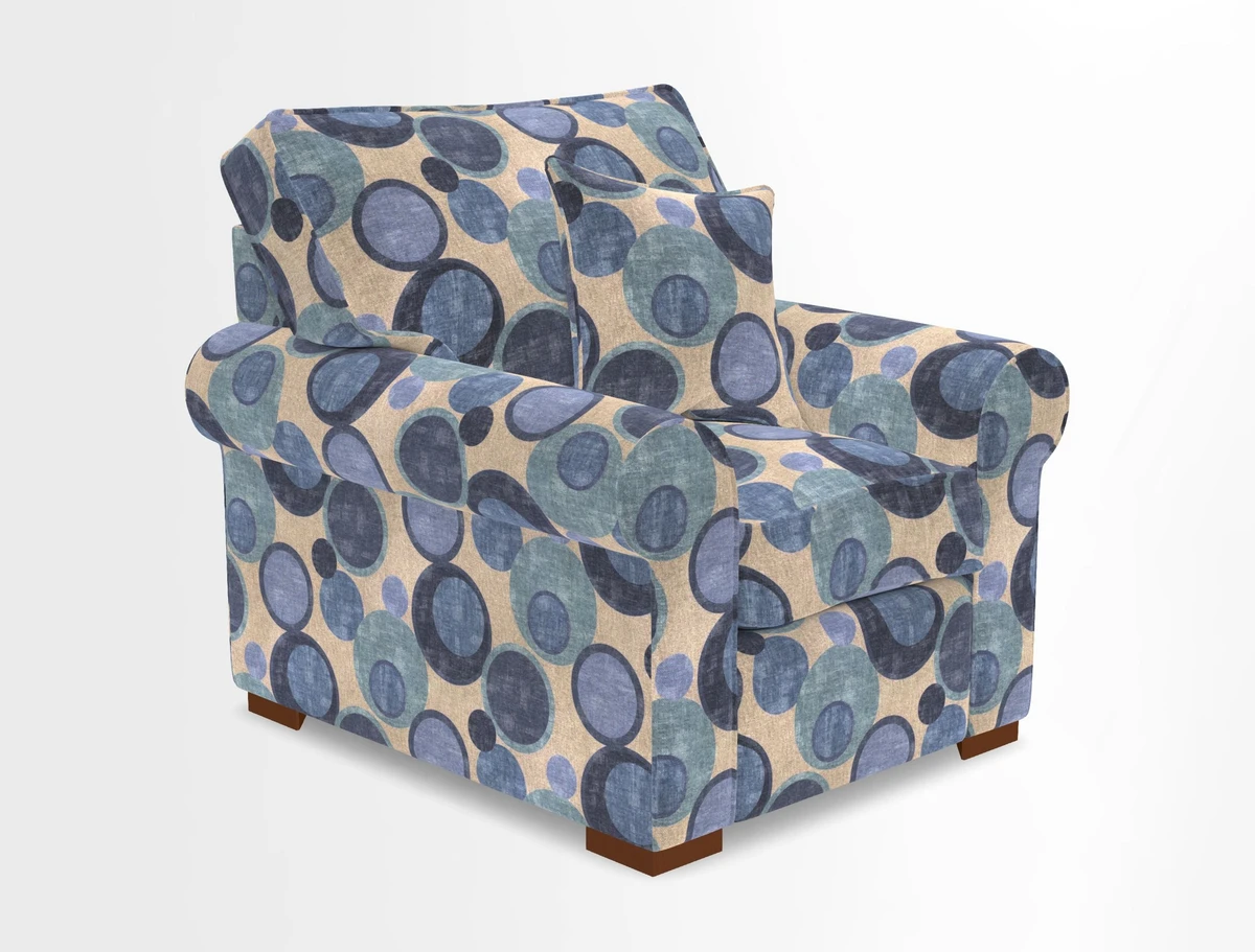Upperton Chair in Two Tone Plain Biscuit - Loose cover option available