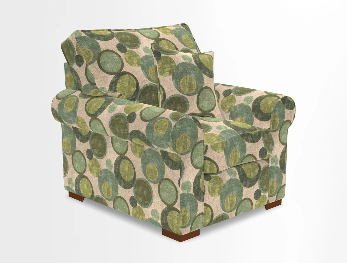 Upperton Chair in Two Tone Plain Biscuit - Loose cover option available