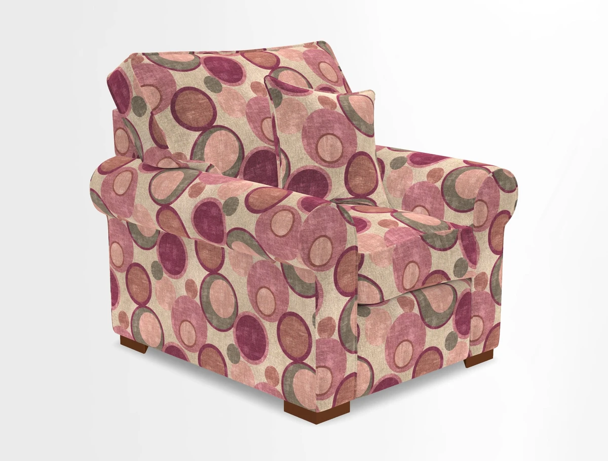 Upperton Chair in Two Tone Plain Biscuit - Loose cover option available