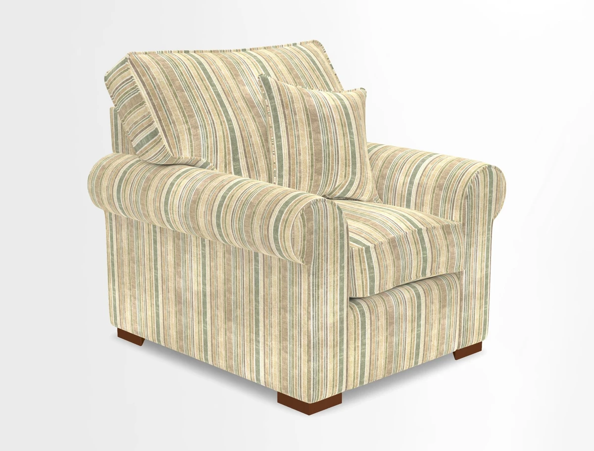 Upperton Chair in Two Tone Plain Biscuit - Loose cover option available