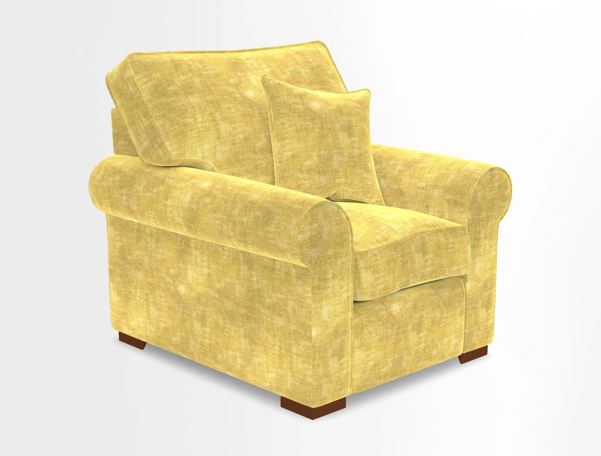Upperton Chair in Two Tone Plain Biscuit - Loose cover option available