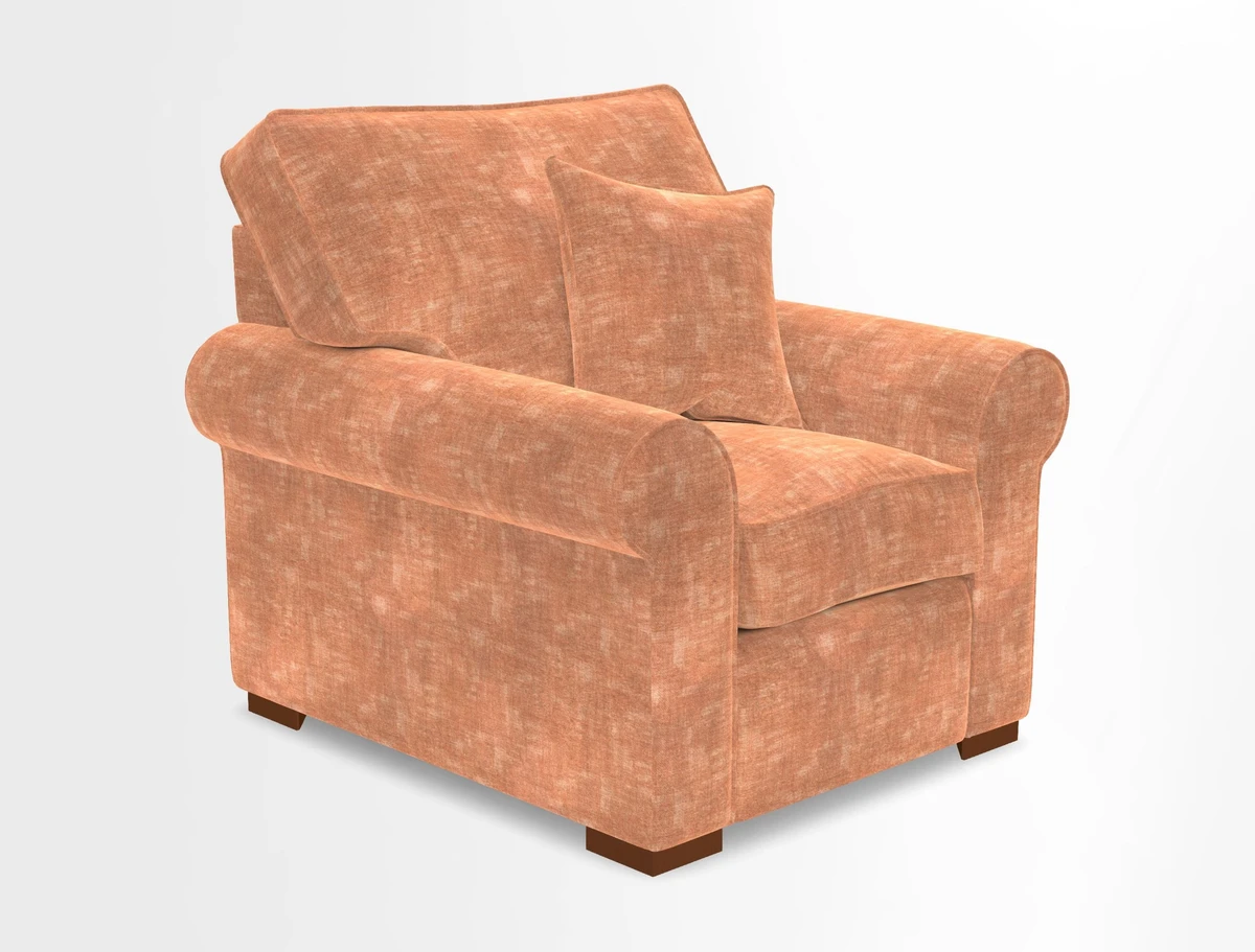 Upperton Chair in Two Tone Plain Biscuit - Loose cover option available