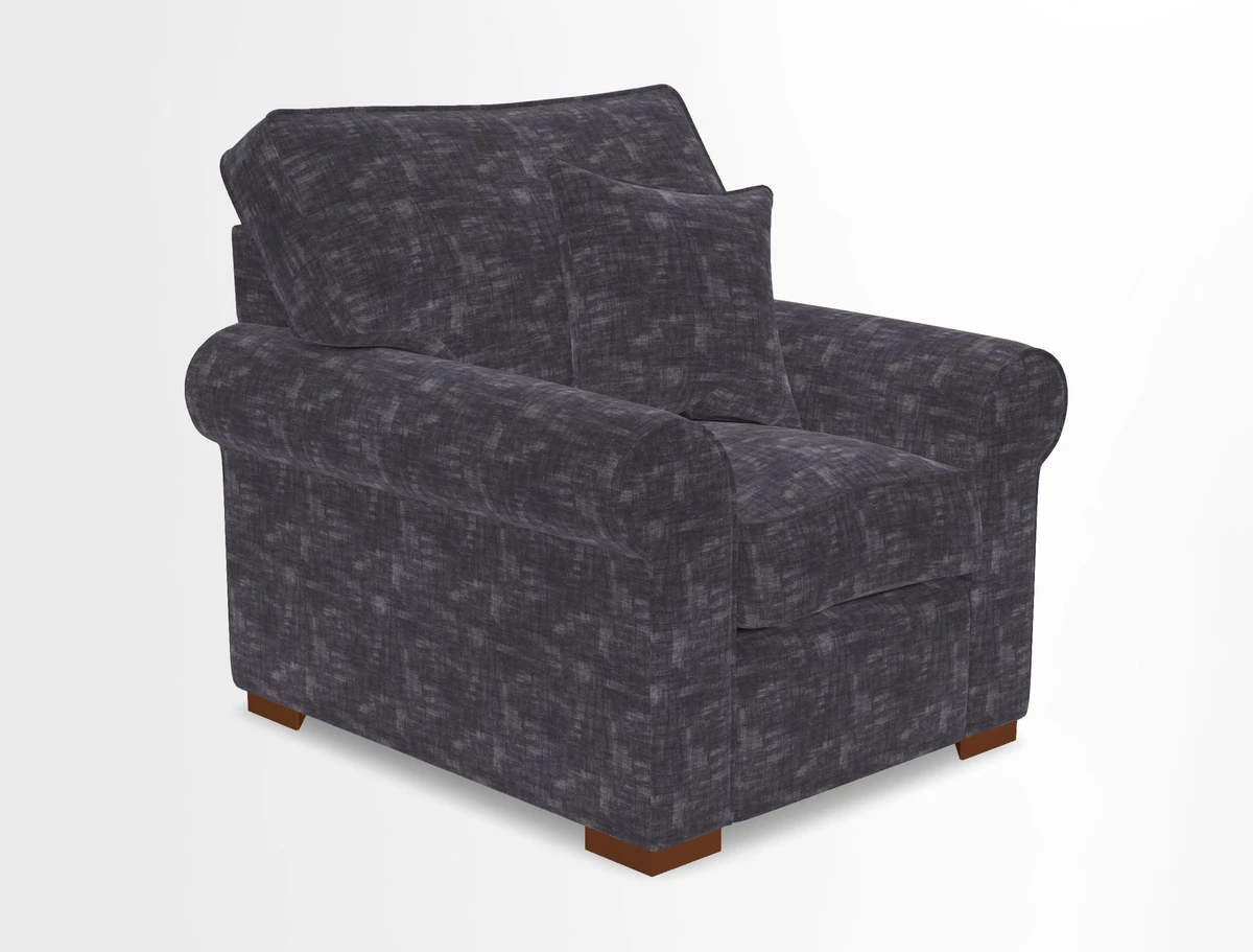 Upperton Chair in Two Tone Plain Biscuit - Loose cover option available