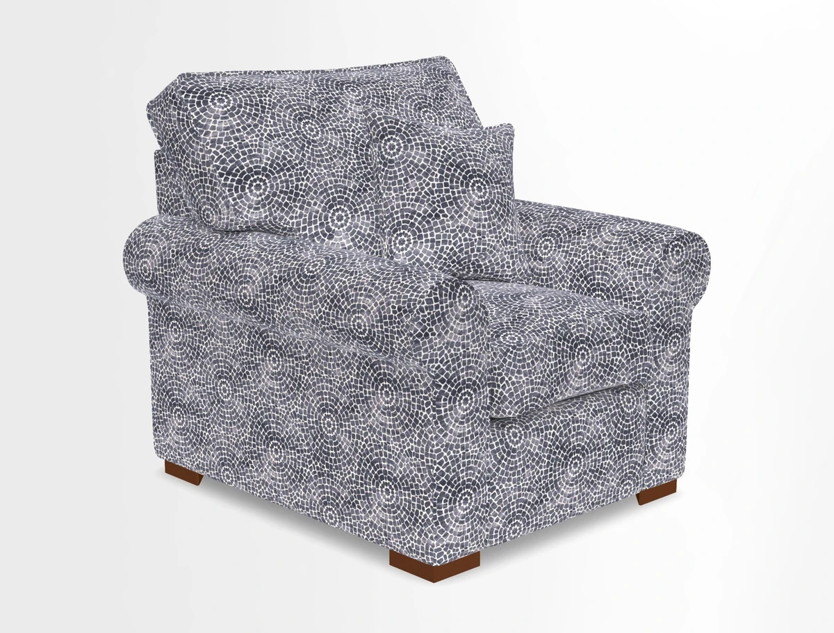Upperton Chair in Two Tone Plain Biscuit - Loose cover option available