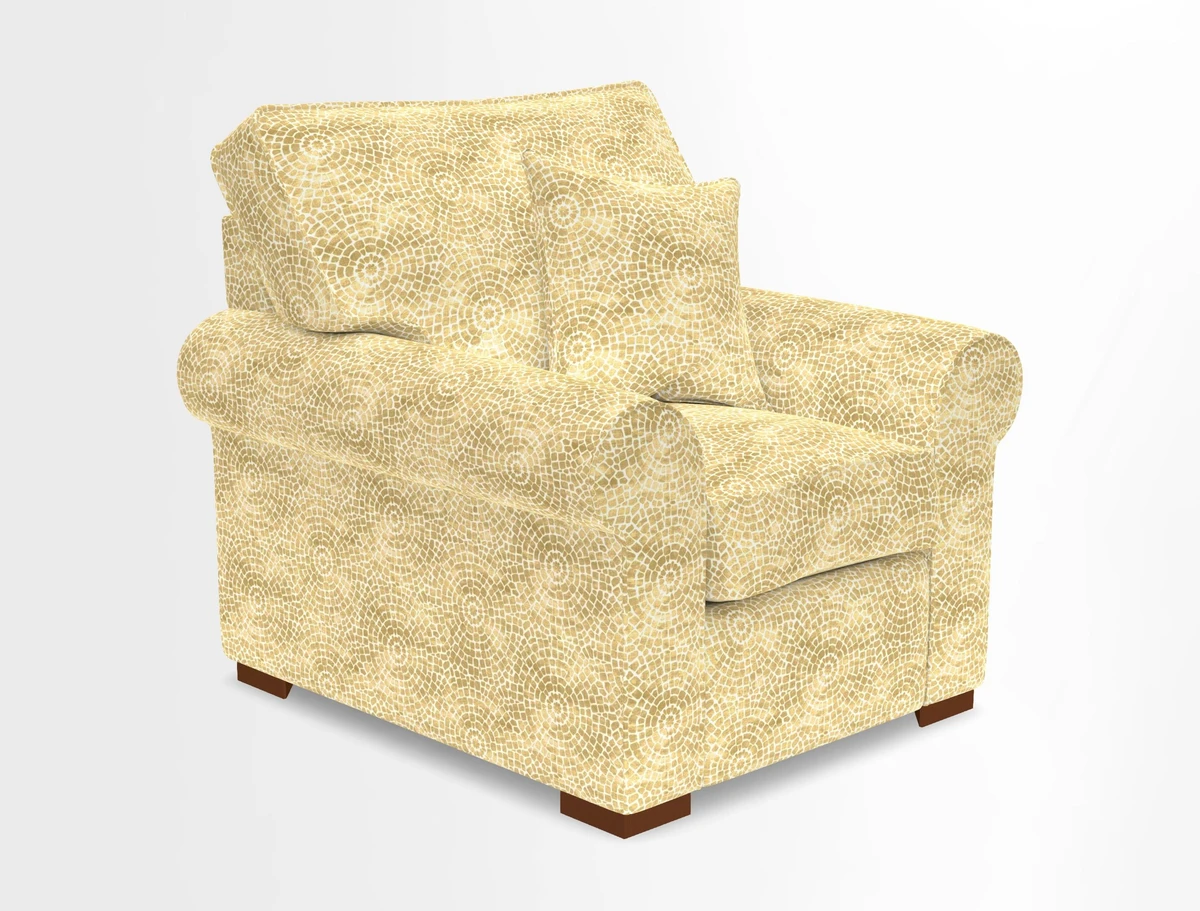 Upperton Chair in Two Tone Plain Biscuit - Loose cover option available