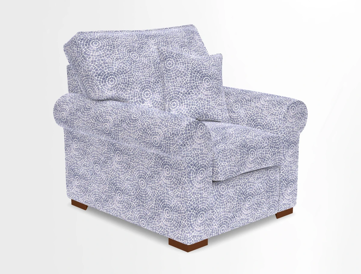 Upperton Chair in Two Tone Plain Biscuit - Loose cover option available