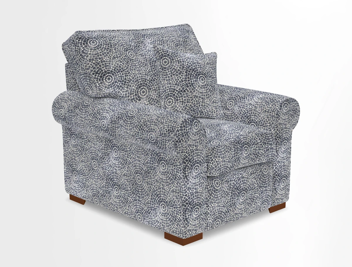 Upperton Chair in Two Tone Plain Biscuit - Loose cover option available