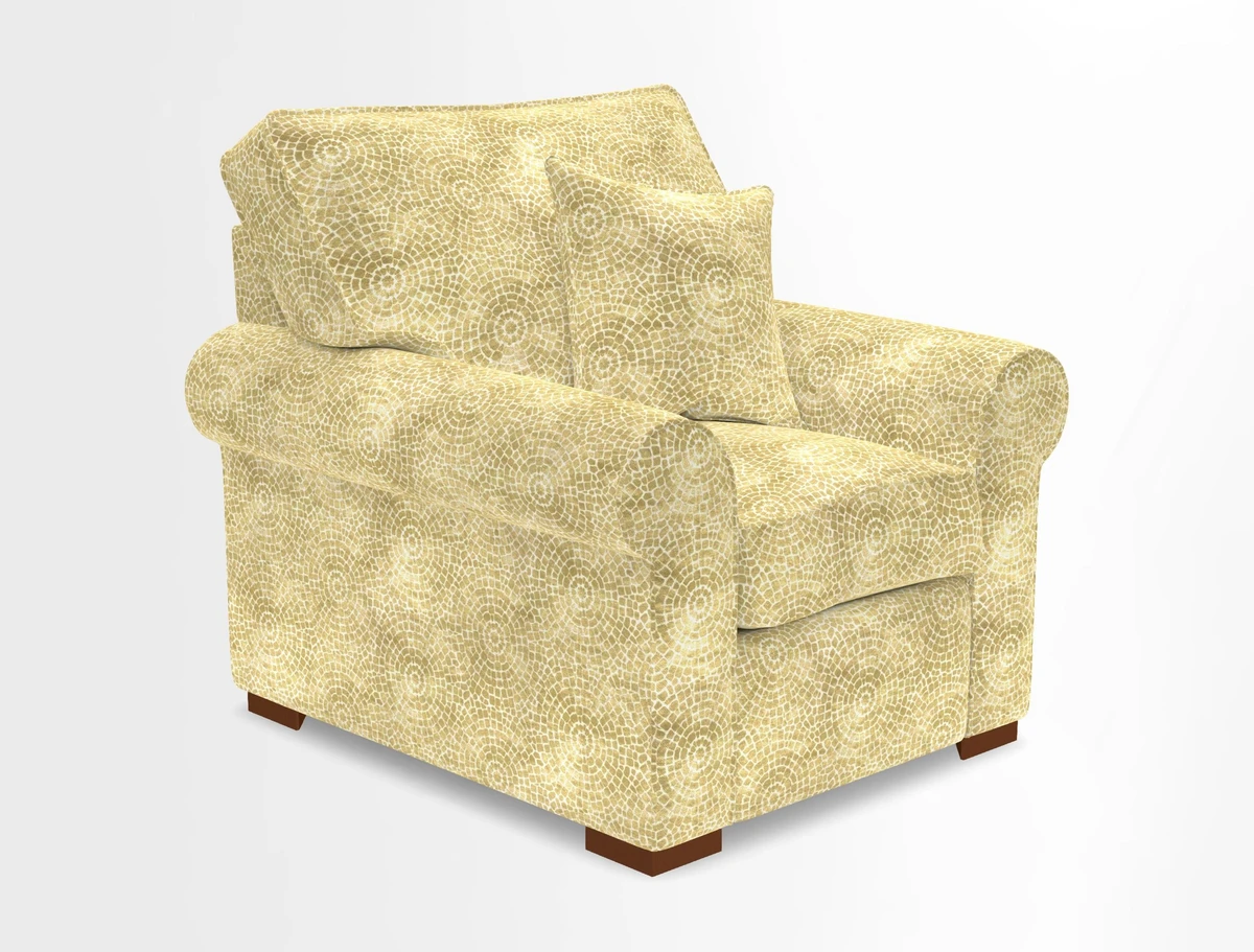 Upperton Chair in Two Tone Plain Biscuit - Loose cover option available