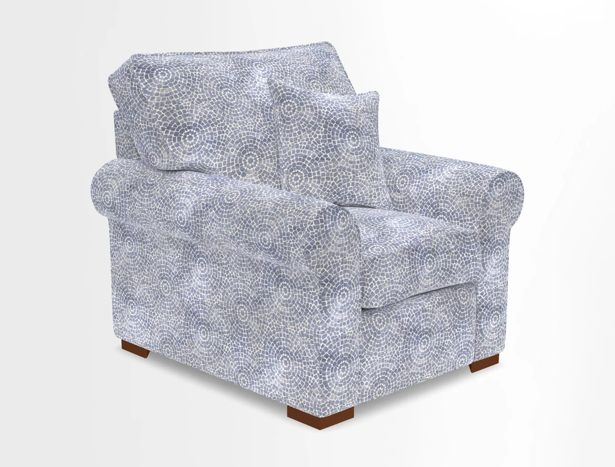 Upperton Chair in Two Tone Plain Biscuit - Loose cover option available