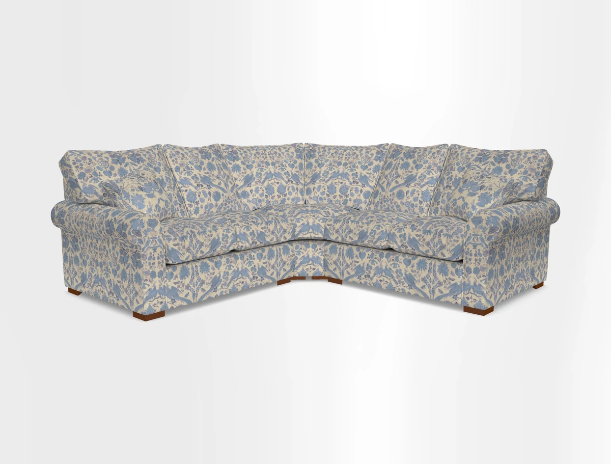 Upperton Corner Sofa RHF & LHF in Two Tone Plain Biscuit  - Loose cover option available