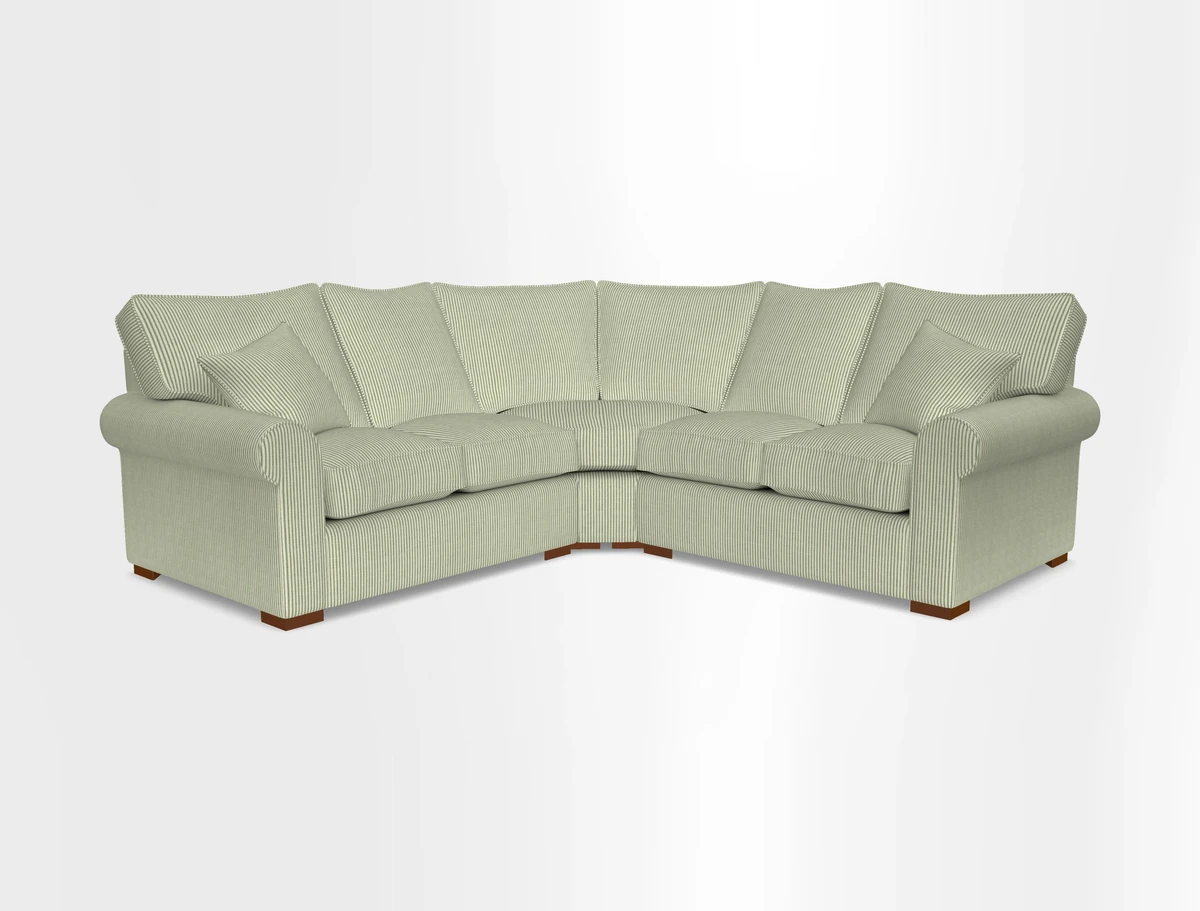 Upperton Corner Sofa RHF & LHF in Two Tone Plain Biscuit  - Loose cover option available