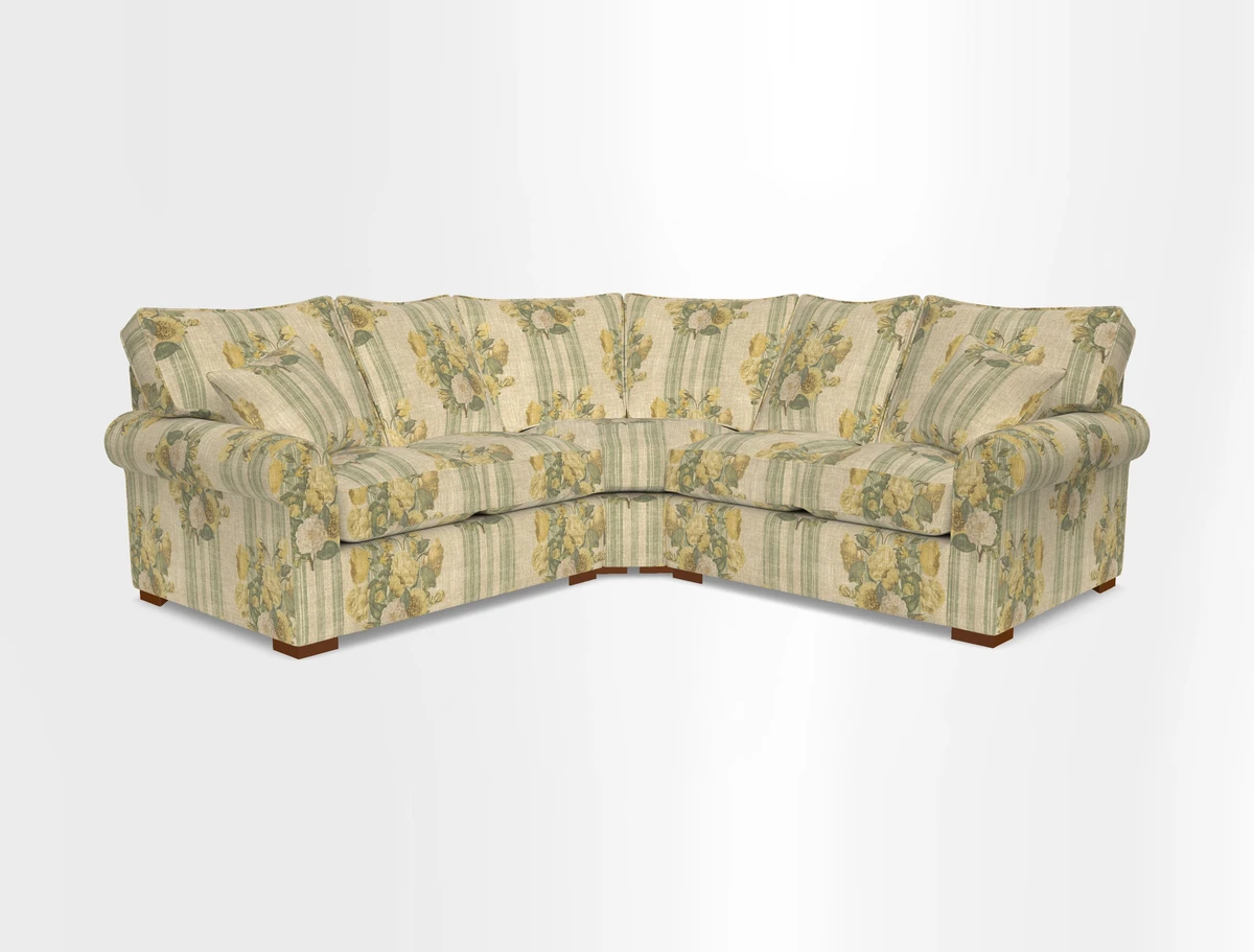 Upperton Corner Sofa RHF & LHF in Two Tone Plain Biscuit  - Loose cover option available
