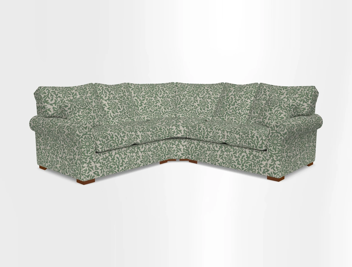Upperton Corner Sofa RHF & LHF in Two Tone Plain Biscuit  - Loose cover option available