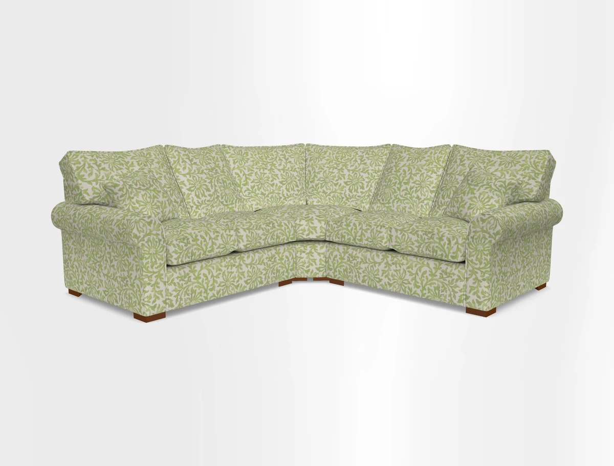 Upperton Corner Sofa RHF & LHF in Two Tone Plain Biscuit  - Loose cover option available