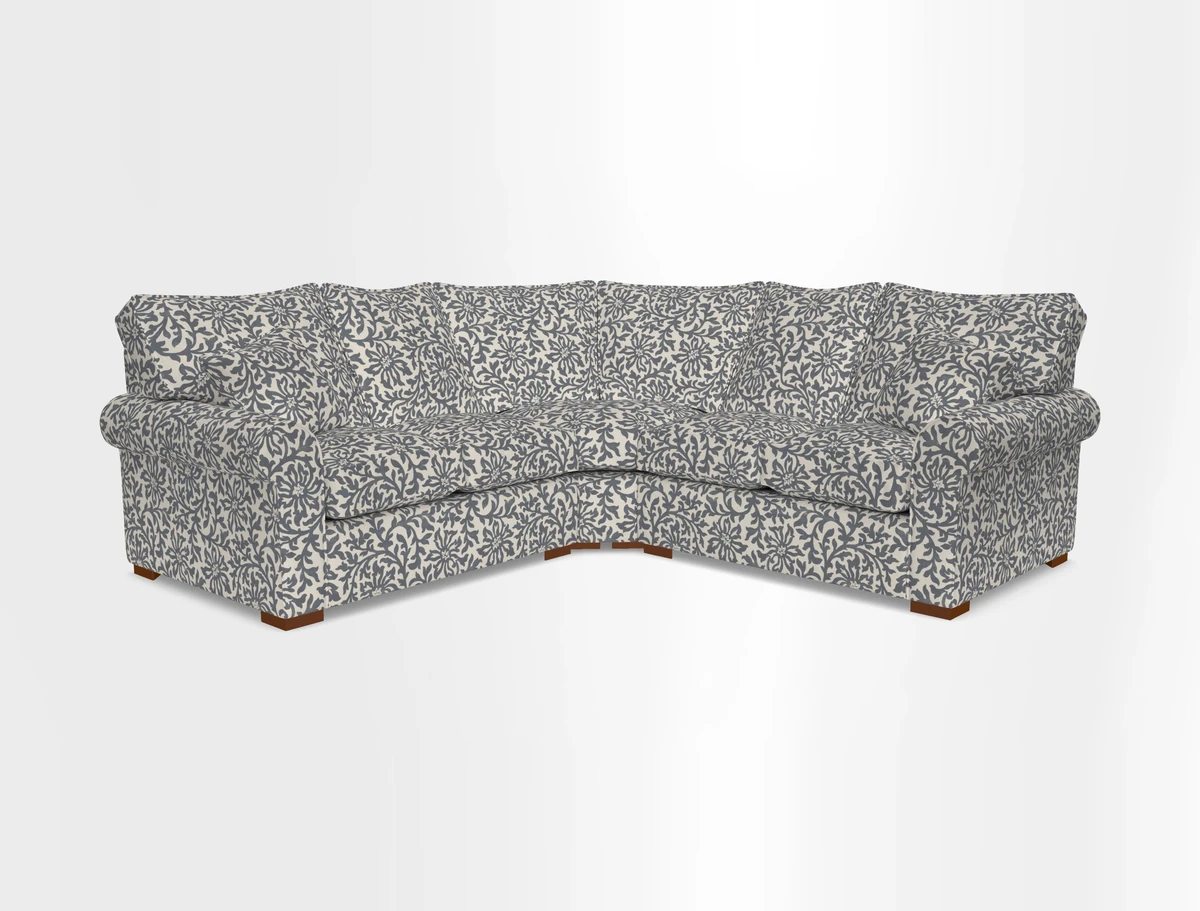 Upperton Corner Sofa RHF & LHF in Two Tone Plain Biscuit  - Loose cover option available