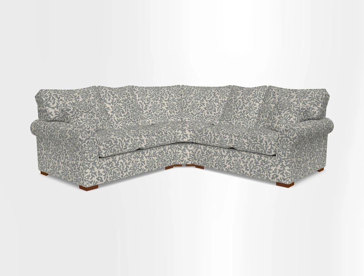 Upperton Corner Sofa RHF & LHF in Two Tone Plain Biscuit  - Loose cover option available