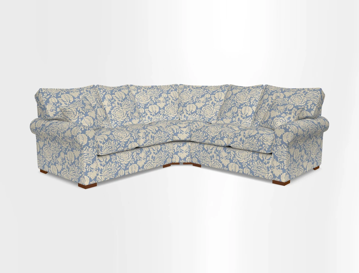 Upperton Corner Sofa RHF & LHF in Two Tone Plain Biscuit  - Loose cover option available