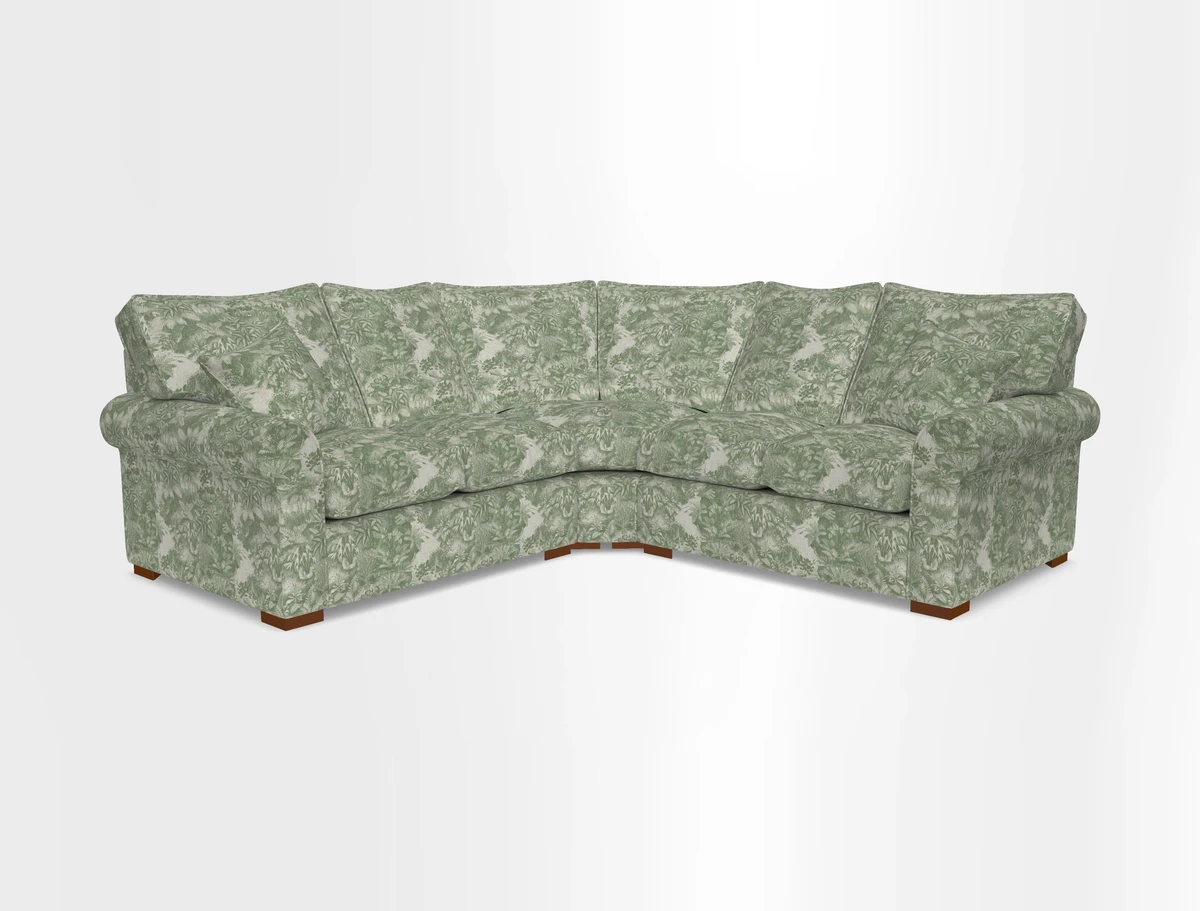 Upperton Corner Sofa RHF & LHF in Two Tone Plain Biscuit  - Loose cover option available