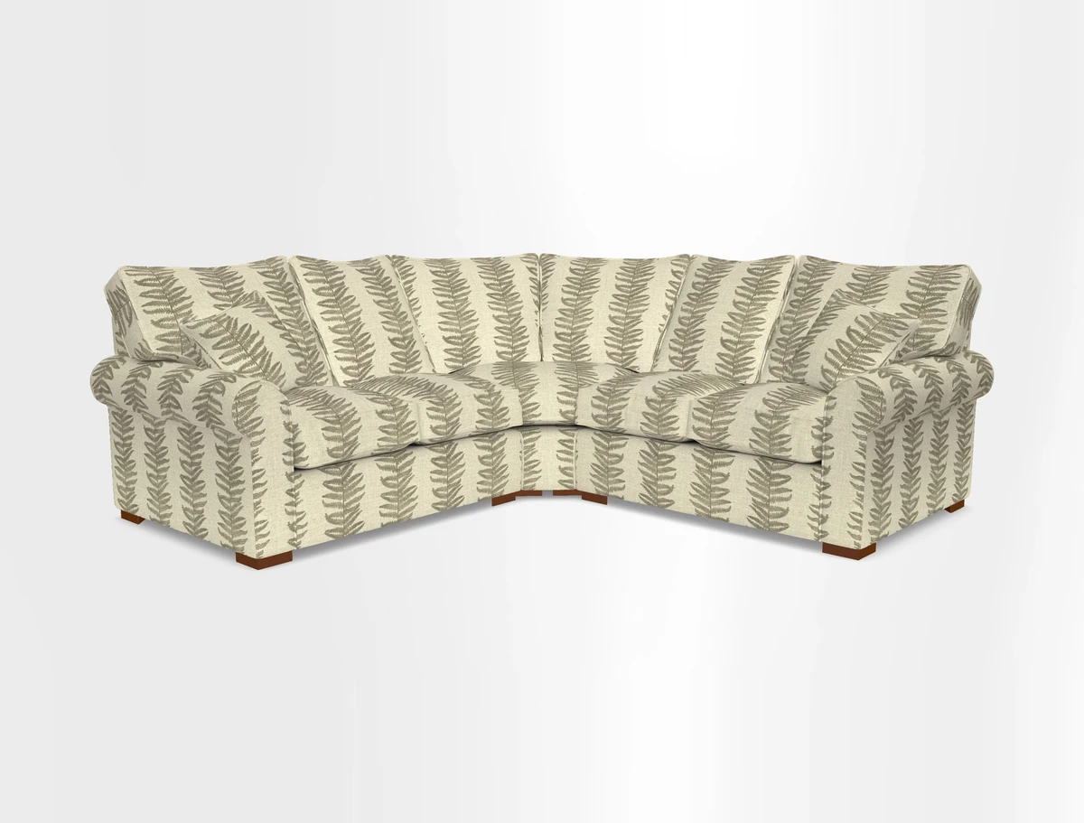 Upperton Corner Sofa RHF & LHF in Two Tone Plain Biscuit  - Loose cover option available