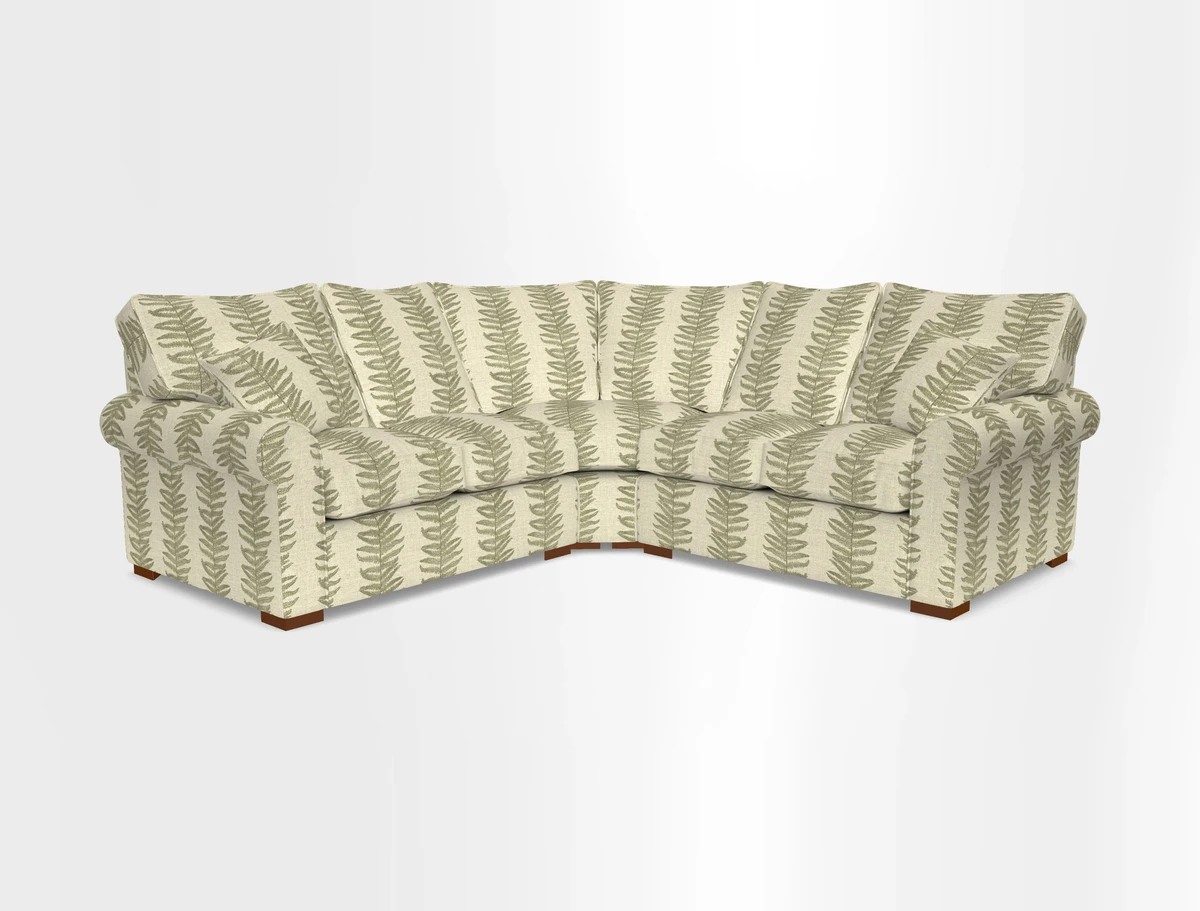 Upperton Corner Sofa RHF & LHF in Two Tone Plain Biscuit  - Loose cover option available