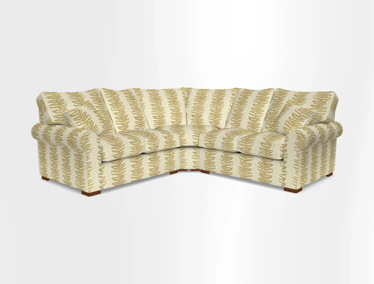 Upperton Corner Sofa RHF & LHF in Two Tone Plain Biscuit  - Loose cover option available