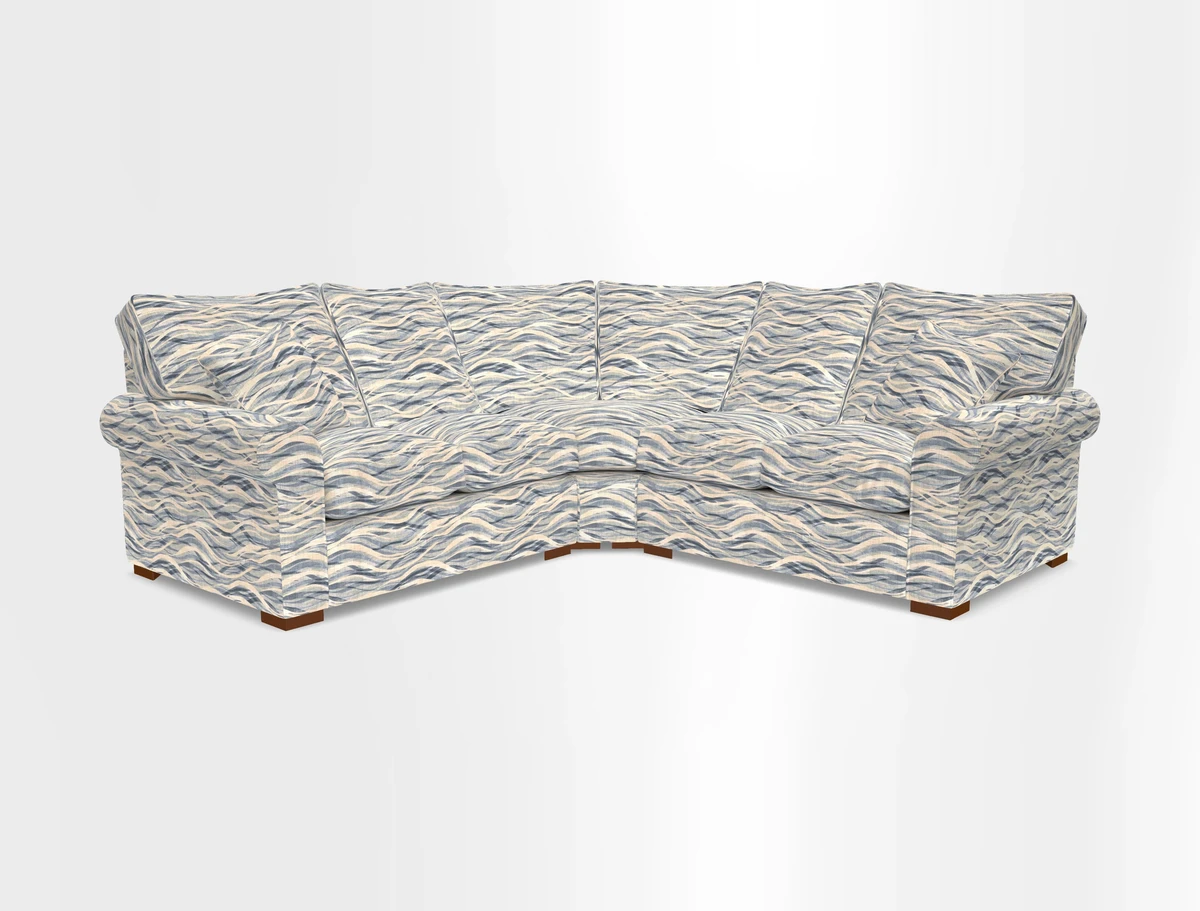 Upperton Corner Sofa RHF & LHF in Two Tone Plain Biscuit  - Loose cover option available