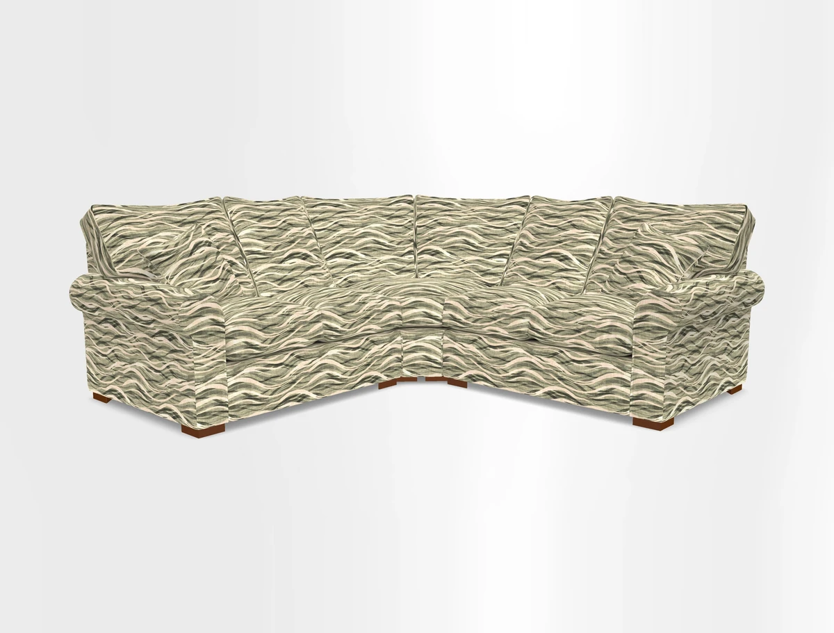 Upperton Corner Sofa RHF & LHF in Two Tone Plain Biscuit  - Loose cover option available