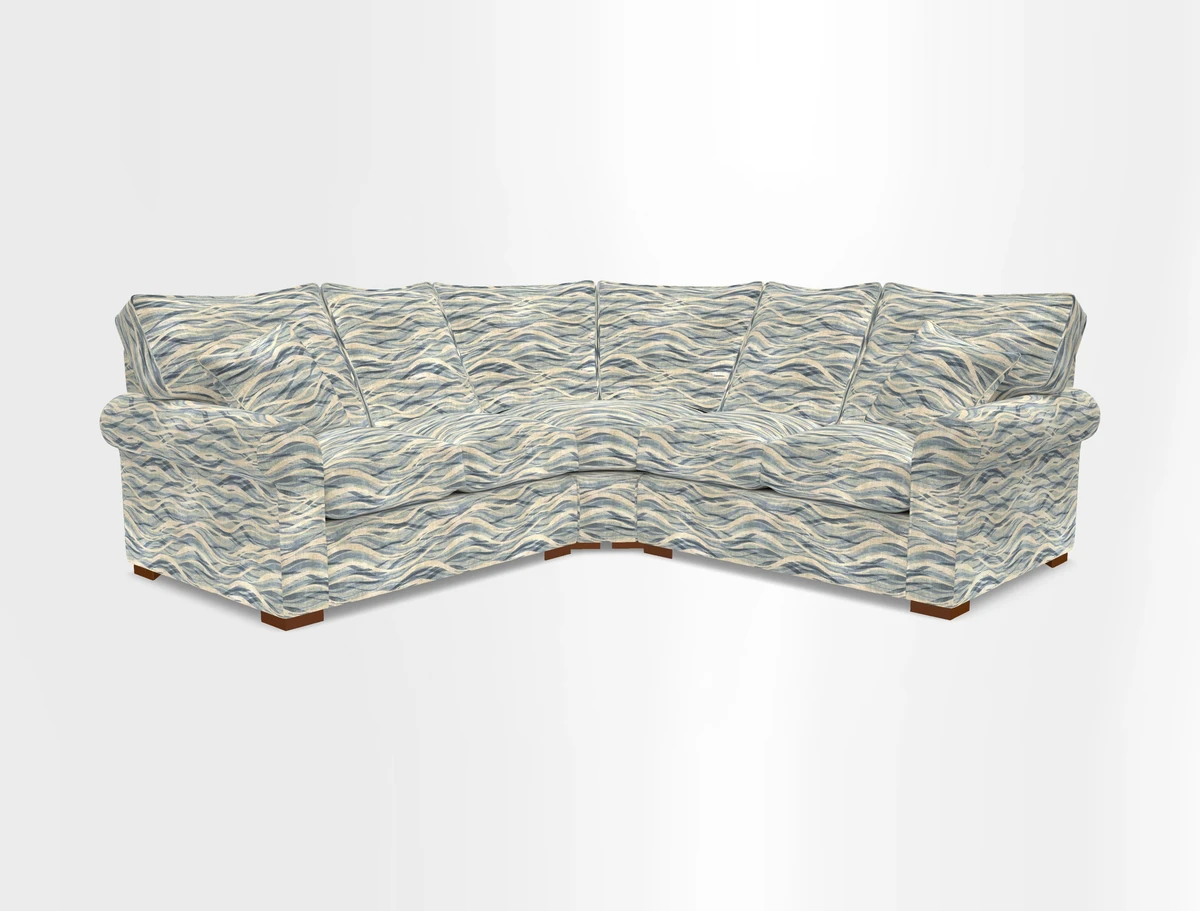Upperton Corner Sofa RHF & LHF in Two Tone Plain Biscuit  - Loose cover option available