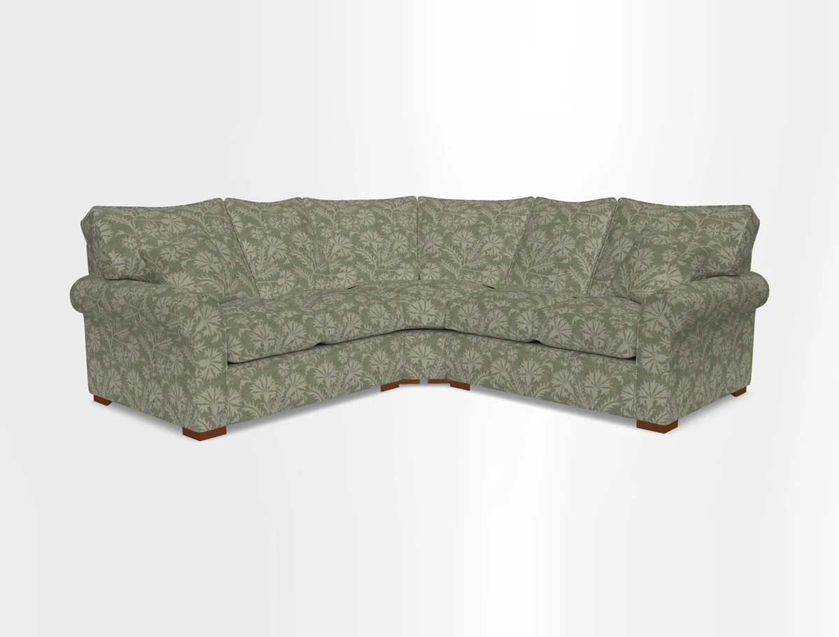 Upperton Corner Sofa RHF & LHF in Two Tone Plain Biscuit  - Loose cover option available