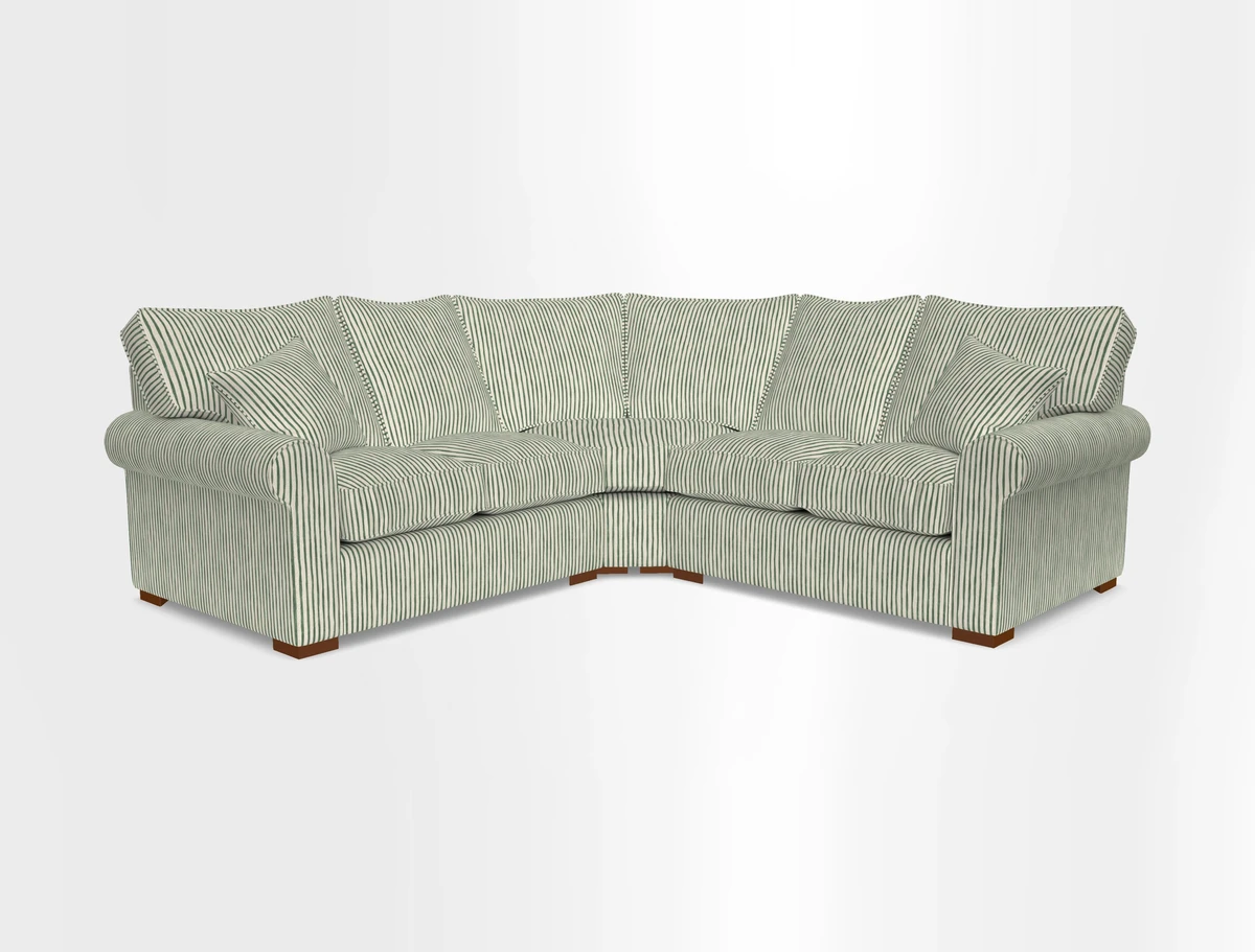 Upperton Corner Sofa RHF & LHF in Two Tone Plain Biscuit  - Loose cover option available
