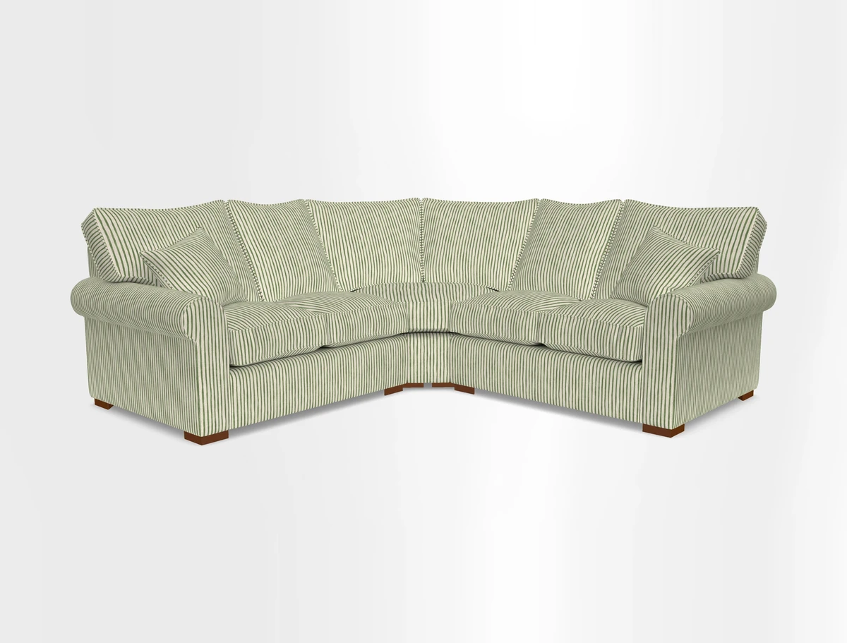 Upperton Corner Sofa RHF & LHF in Two Tone Plain Biscuit  - Loose cover option available
