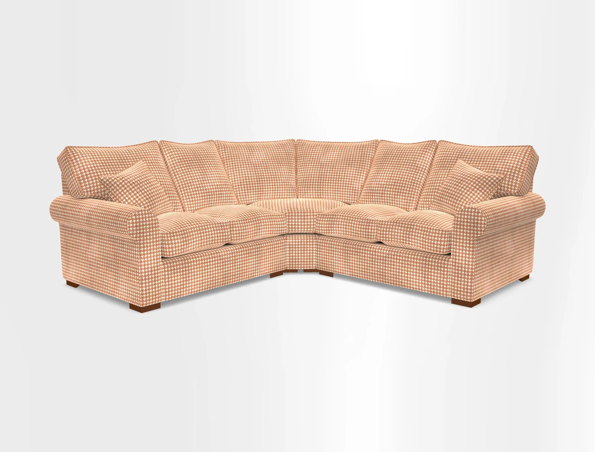 Upperton Corner Sofa RHF & LHF in Two Tone Plain Biscuit  - Loose cover option available