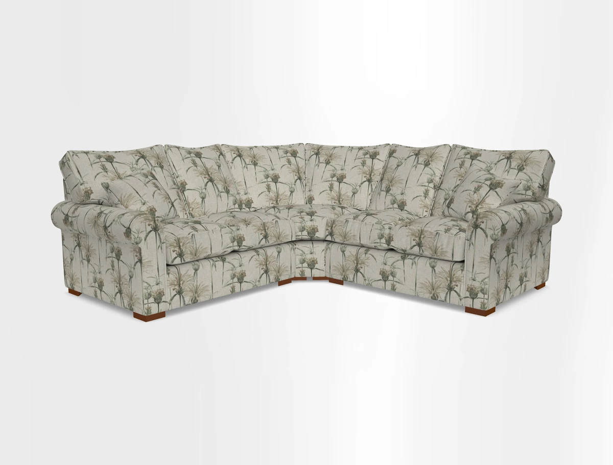 Upperton Corner Sofa RHF & LHF in Two Tone Plain Biscuit  - Loose cover option available