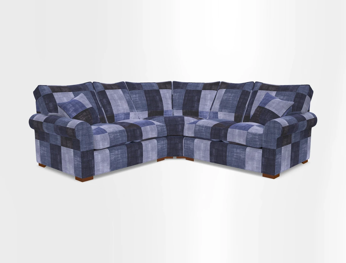 Upperton Corner Sofa RHF & LHF in Two Tone Plain Biscuit  - Loose cover option available