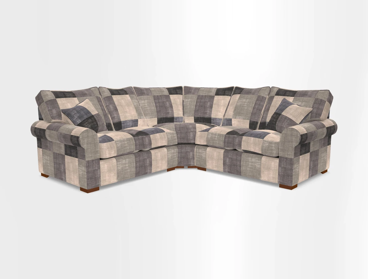 Upperton Corner Sofa RHF & LHF in Two Tone Plain Biscuit  - Loose cover option available