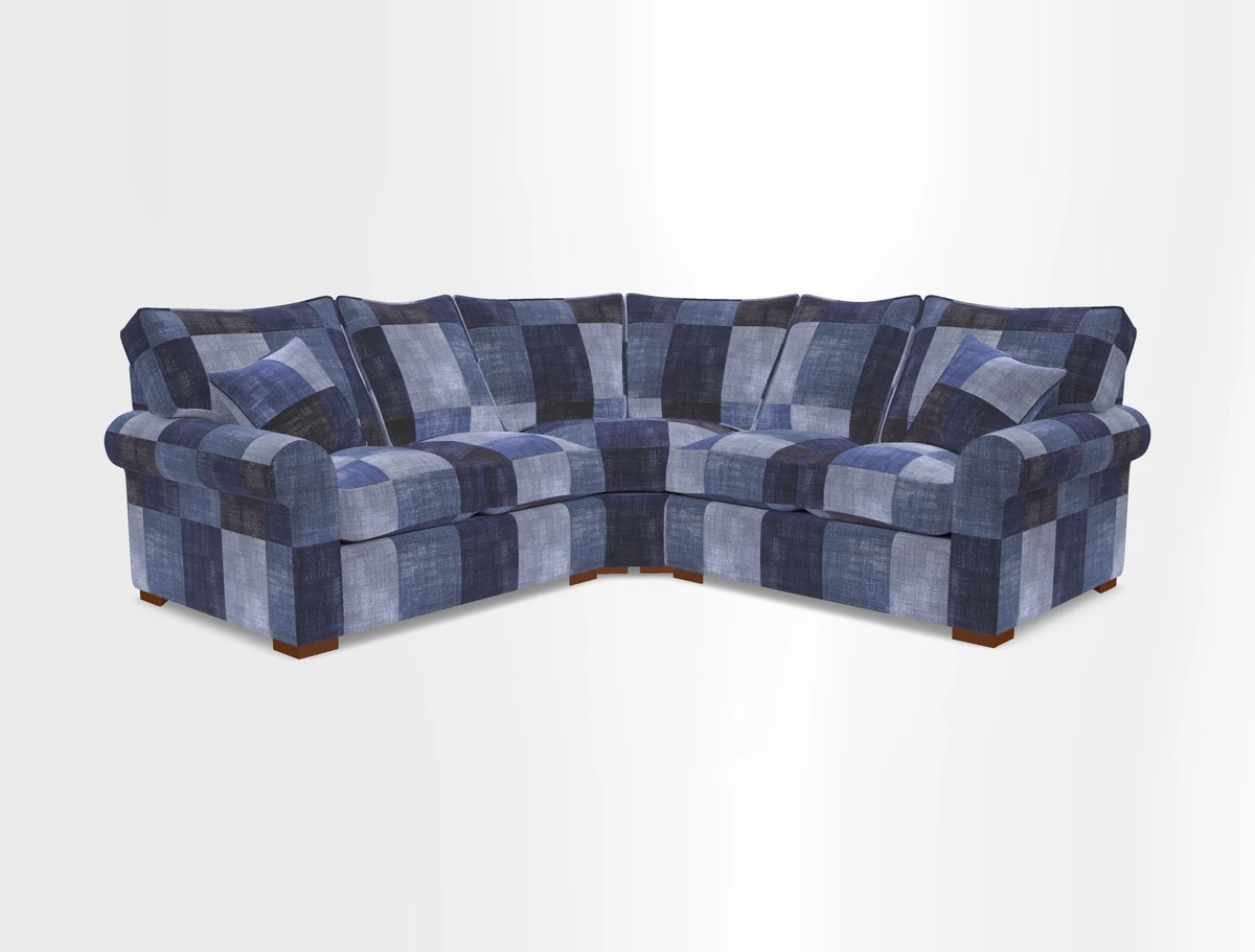 Upperton Corner Sofa RHF & LHF in Two Tone Plain Biscuit  - Loose cover option available