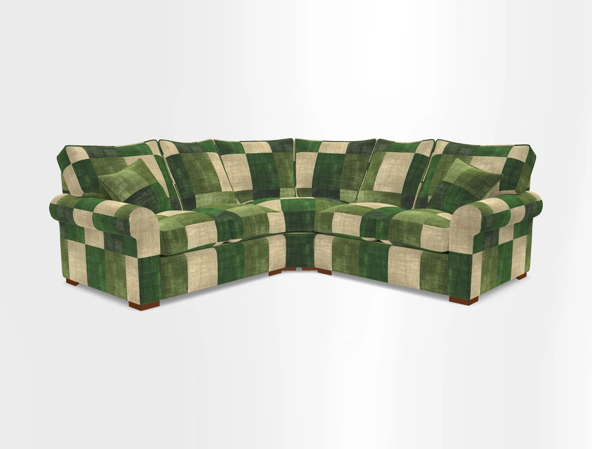 Upperton Corner Sofa RHF & LHF in Two Tone Plain Biscuit  - Loose cover option available
