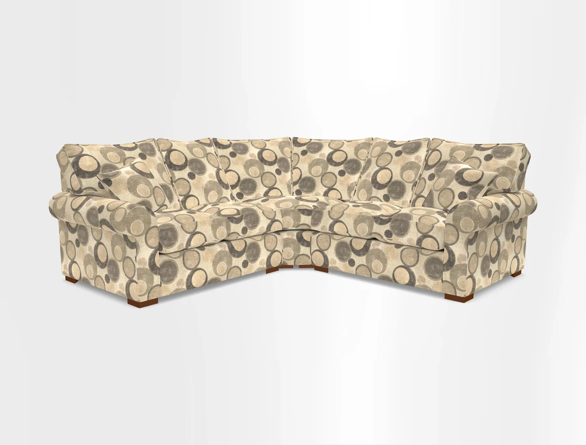 Upperton Corner Sofa RHF & LHF in Two Tone Plain Biscuit  - Loose cover option available