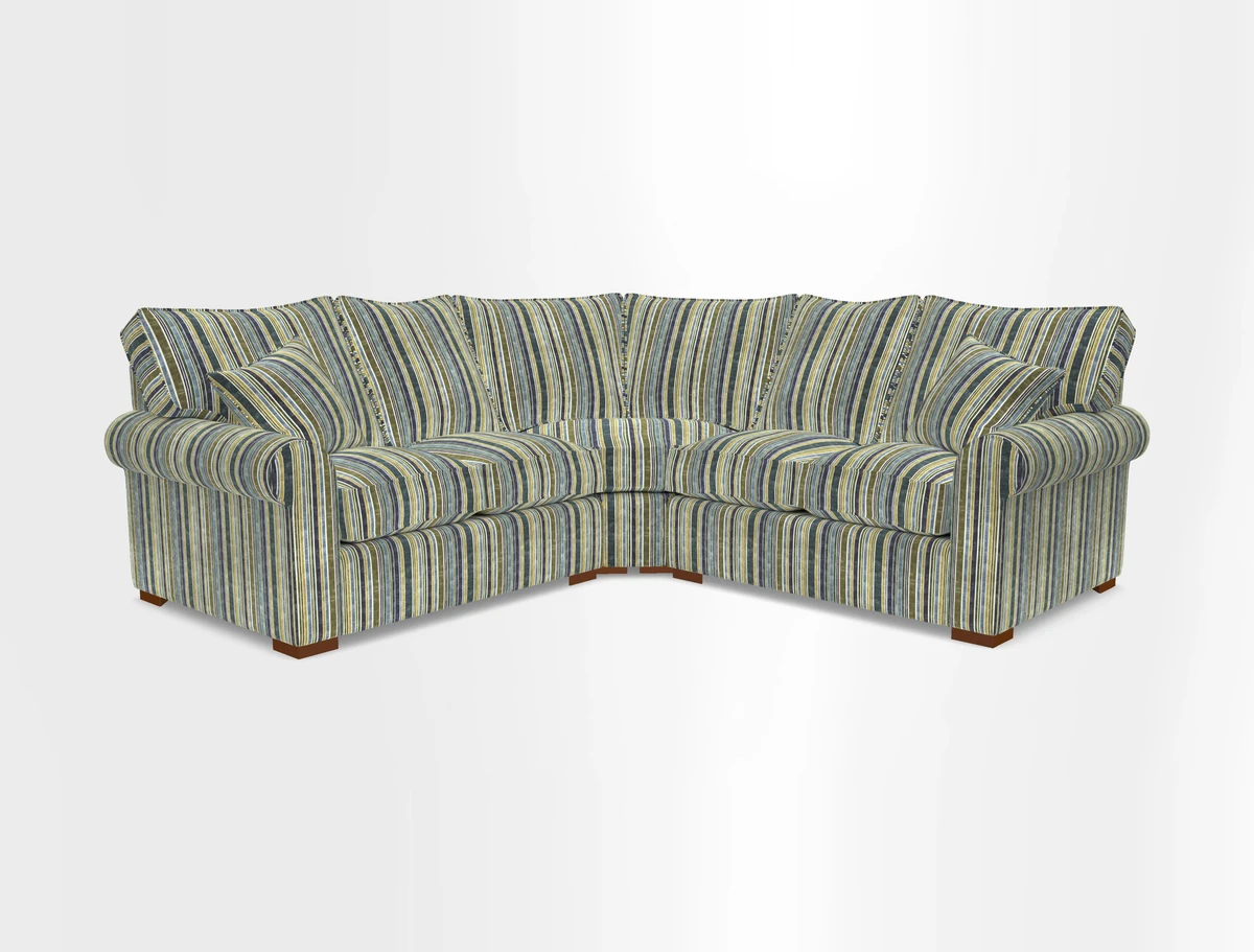 Upperton Corner Sofa RHF & LHF in Two Tone Plain Biscuit  - Loose cover option available