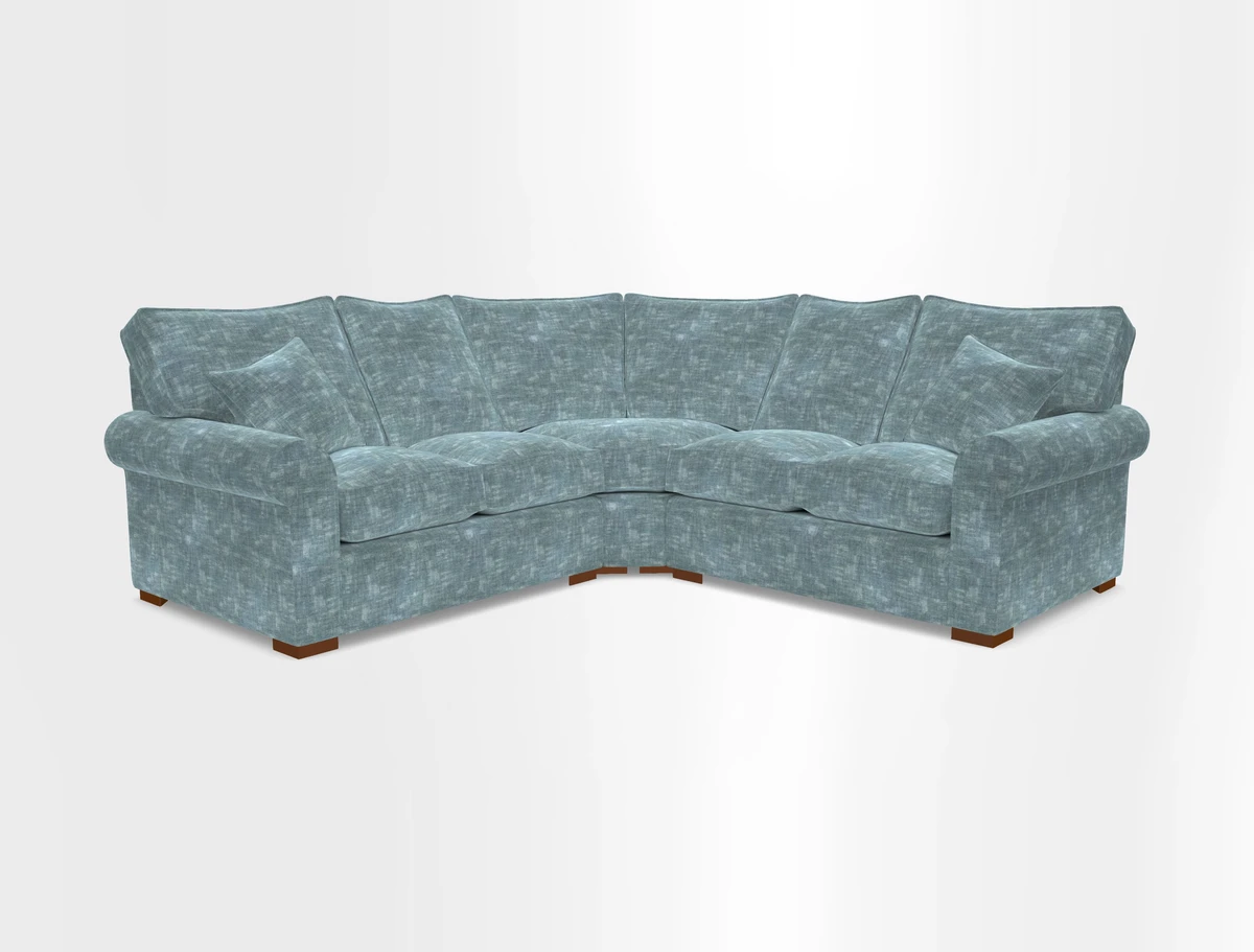 Upperton Corner Sofa RHF & LHF in Two Tone Plain Biscuit  - Loose cover option available