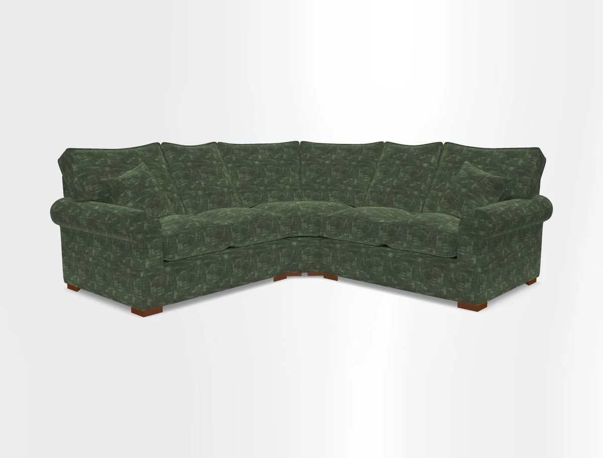 Upperton Corner Sofa RHF & LHF in Two Tone Plain Biscuit  - Loose cover option available