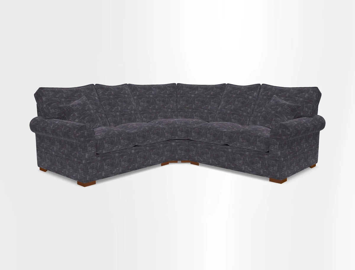 Upperton Corner Sofa RHF & LHF in Two Tone Plain Biscuit  - Loose cover option available
