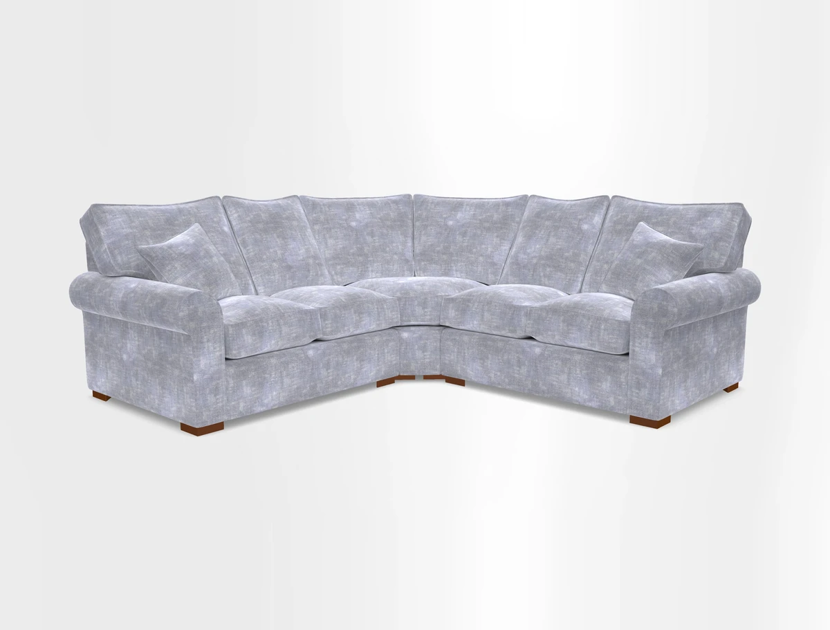 Upperton Corner Sofa RHF & LHF in Two Tone Plain Biscuit  - Loose cover option available