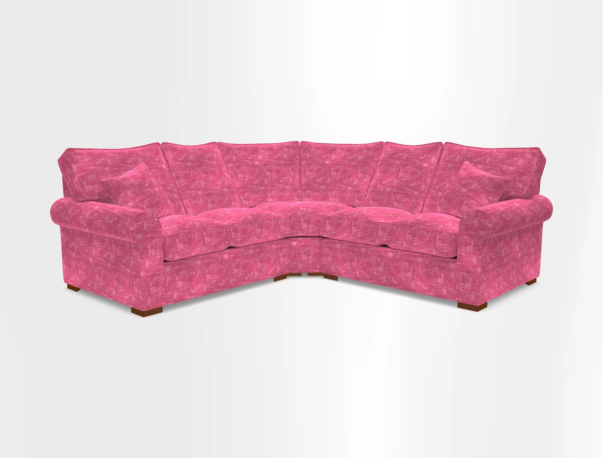 Upperton Corner Sofa RHF & LHF in Two Tone Plain Biscuit  - Loose cover option available