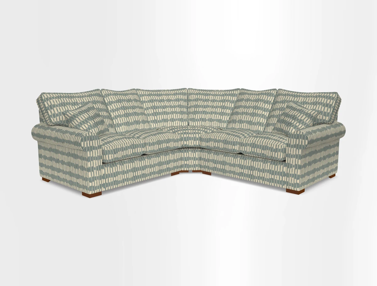 Upperton Corner Sofa RHF & LHF in Two Tone Plain Biscuit  - Loose cover option available