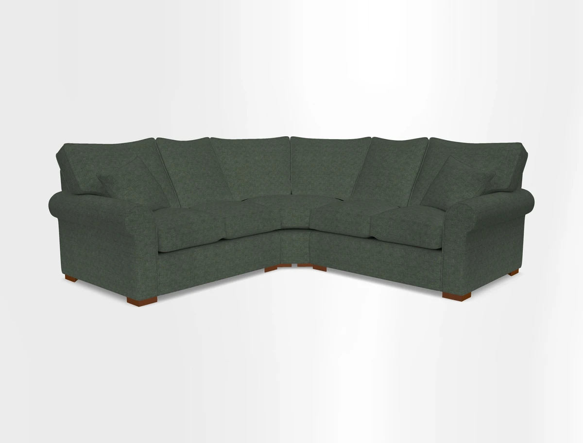 Upperton Corner Sofa RHF & LHF in Two Tone Plain Biscuit  - Loose cover option available