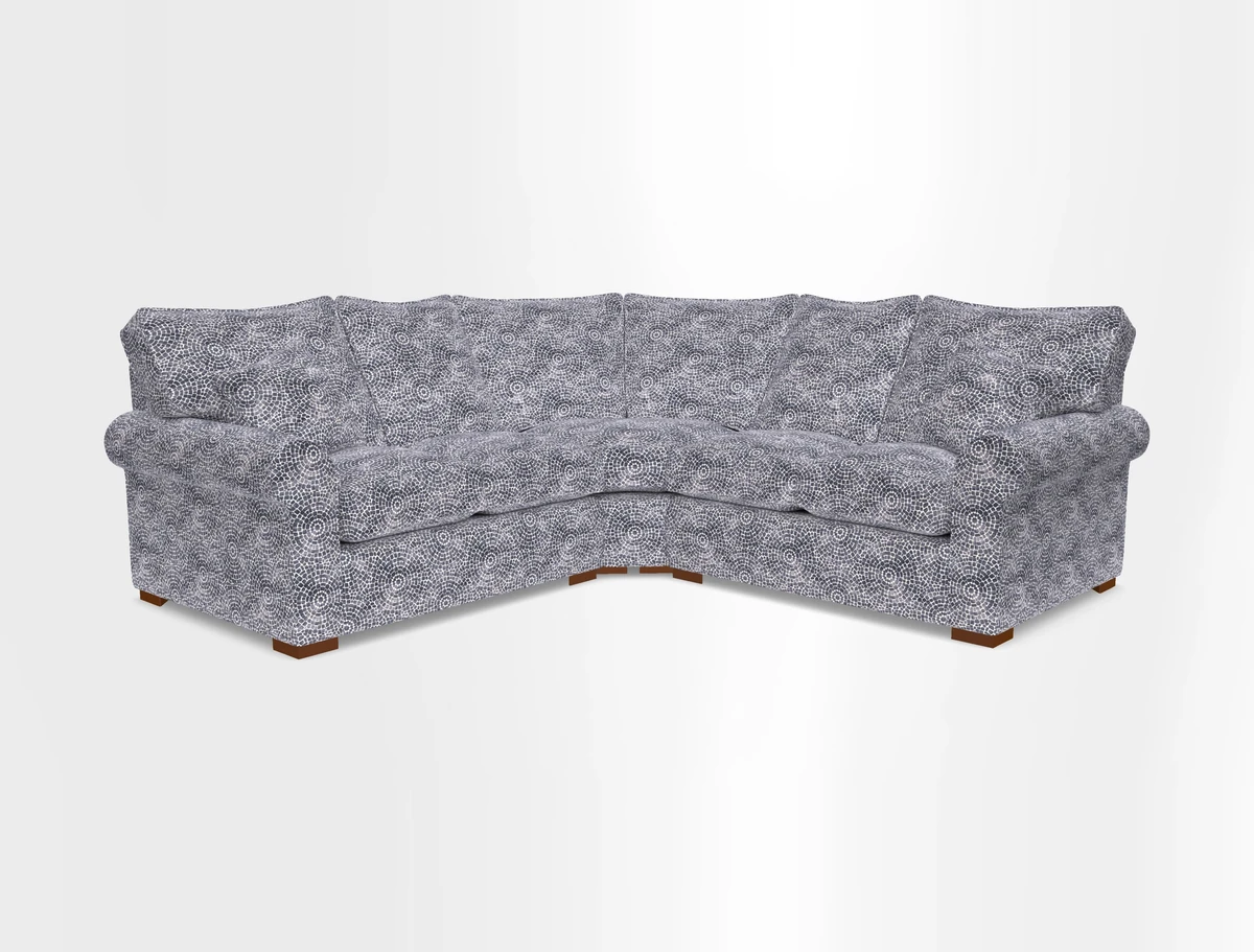 Upperton Corner Sofa RHF & LHF in Two Tone Plain Biscuit  - Loose cover option available