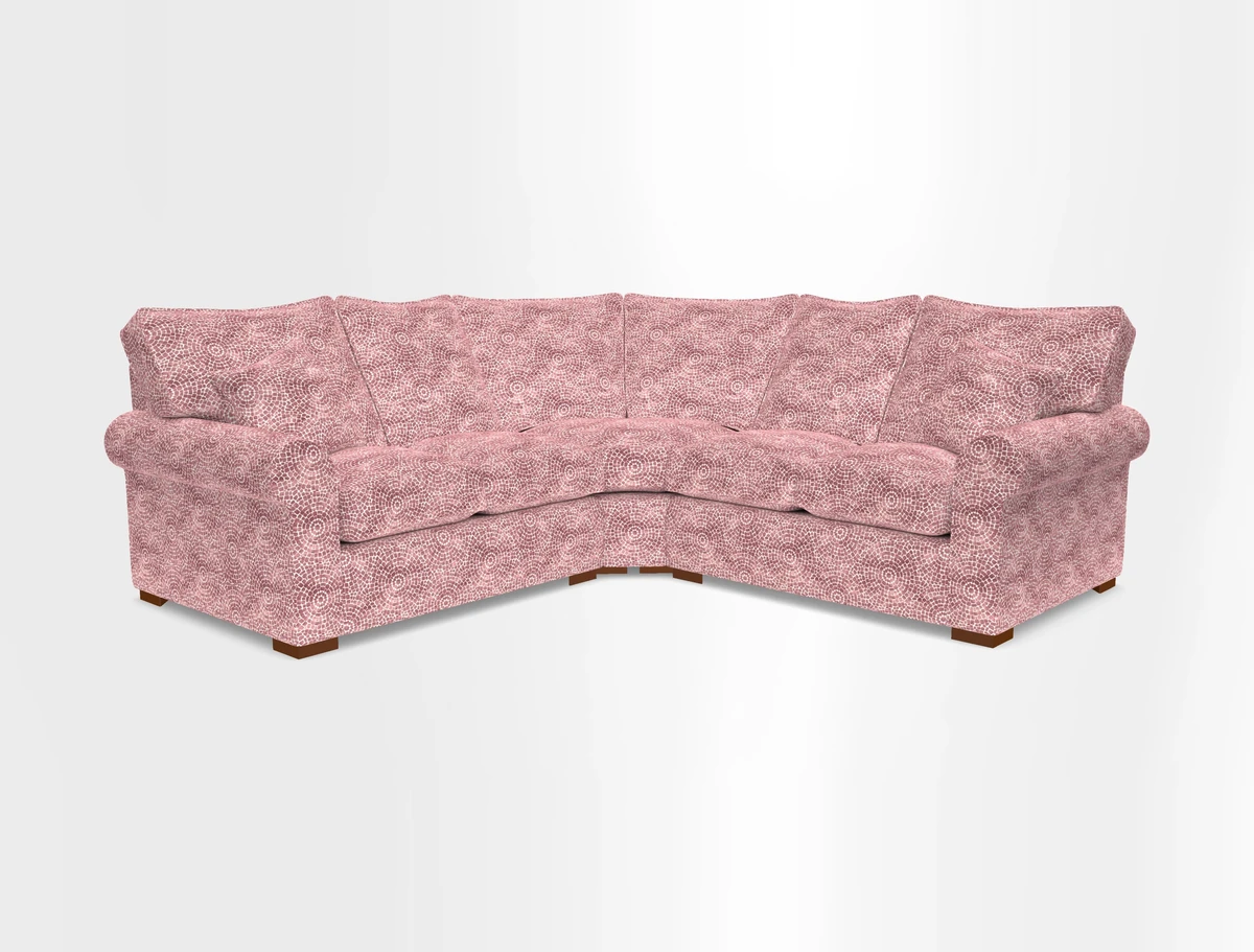 Upperton Corner Sofa RHF & LHF in Two Tone Plain Biscuit  - Loose cover option available