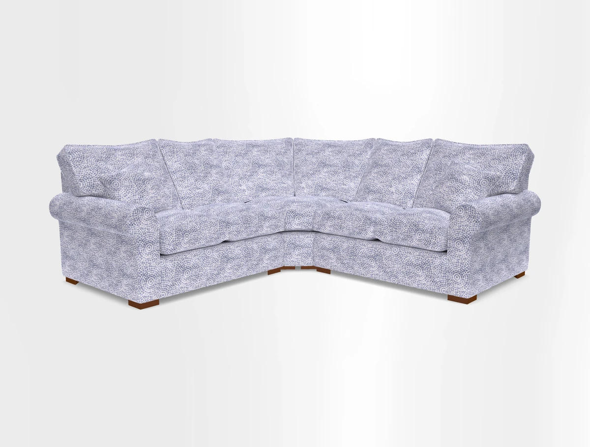 Upperton Corner Sofa RHF & LHF in Two Tone Plain Biscuit  - Loose cover option available