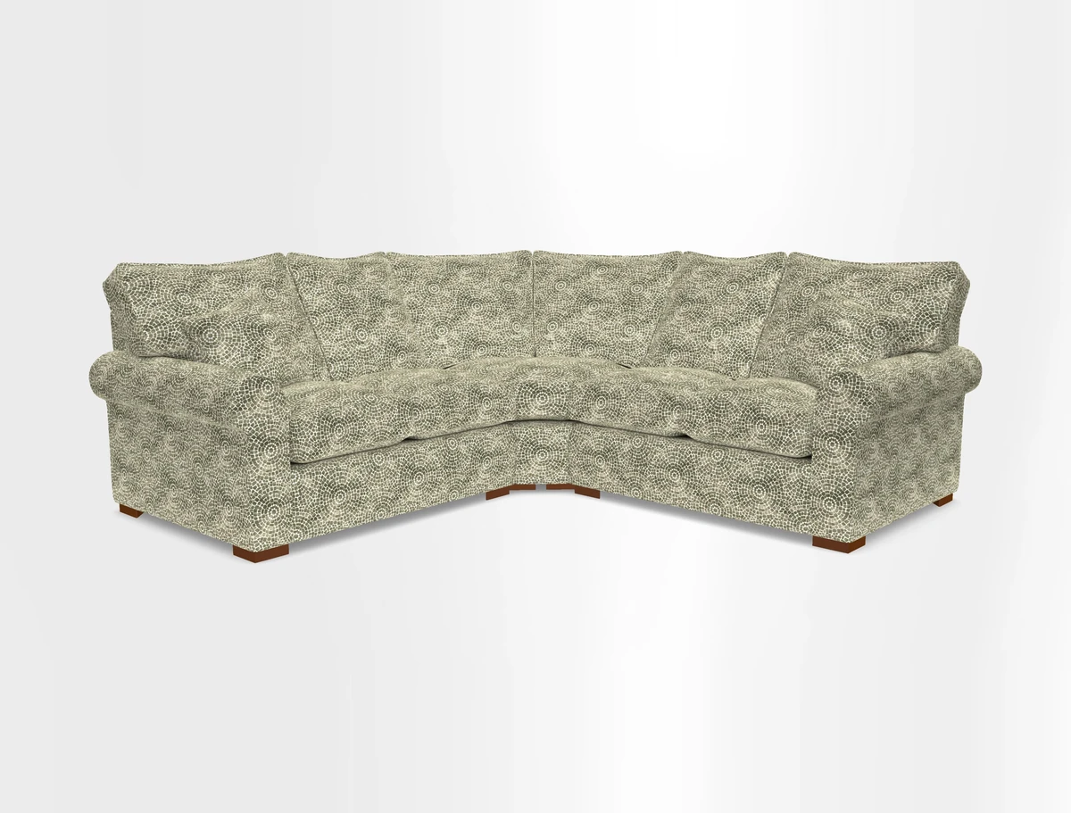 Upperton Corner Sofa RHF & LHF in Two Tone Plain Biscuit  - Loose cover option available